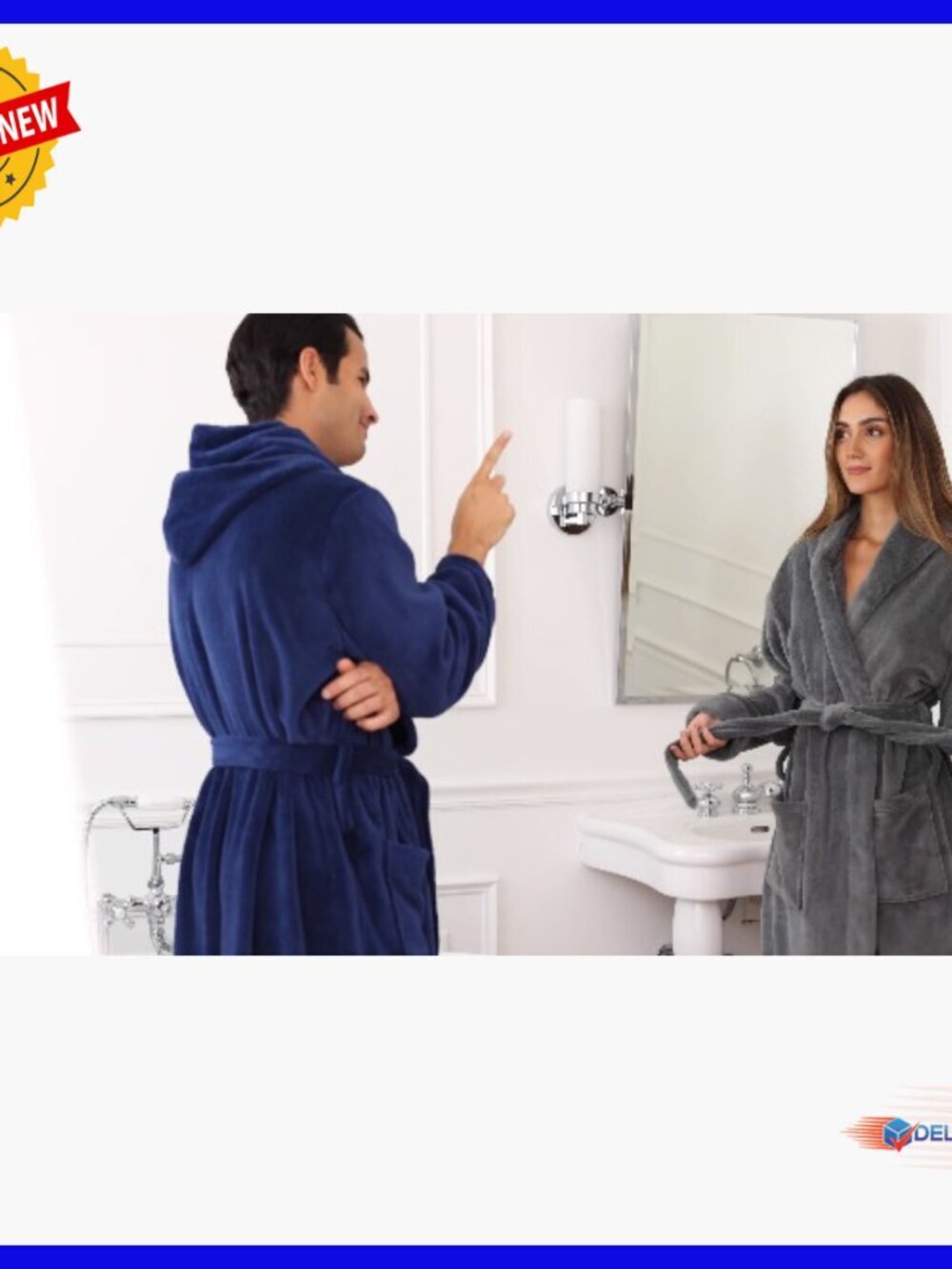 Plush Fleece Robe Women's Long Hooded Bathrobe Plus Size Winter - Picture 6 of 6